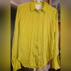 Frame Denim Lime Button Down Shirt